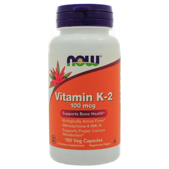 Vitamin K-2 100 mcg 100 vcaps NOW