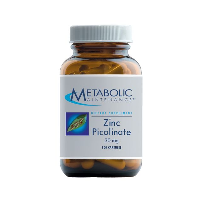 Zinc Picolinate 30 mg 100 caps Metabolic Maintenance