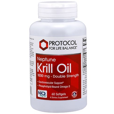 Neptune Krill Oil 1000 mg 60 gels Protocol For Life Balance