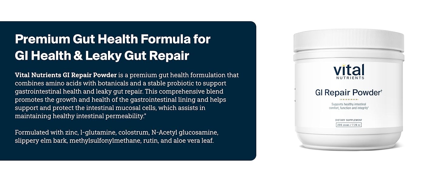 Vital Nutrients GI Repair Powder premium gut health formula